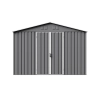 Domek ogrodowy narzędziowy NORDVIC 283x313 cm - Ocynkowany, Dwuspadowy Dach, Wentylacja, Light Grey